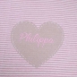 Preview: Fussenegger Babydecke Juwel 626614 "Herz" rosa/natur
