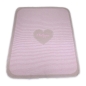 Preview: Fussenegger Babydecke Juwel 626614 "Herz" rosa/natur