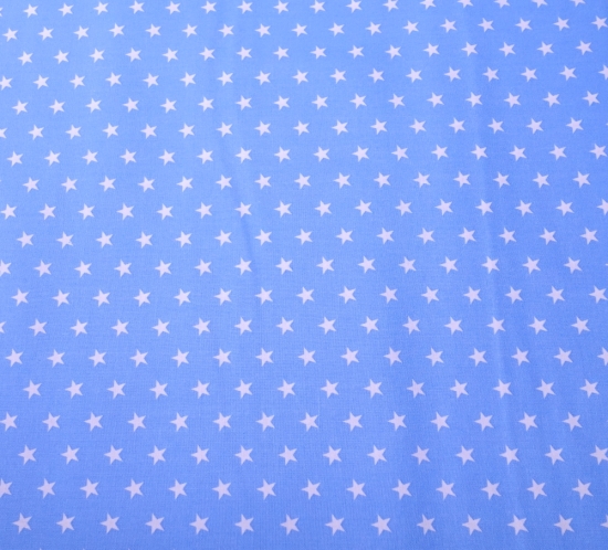 Stillkissen-Bezug 185cm - blau mit weißen Sternen
