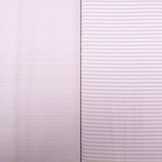 LEOFREY Stillkissen-Bezug 185cm - Streifen beige/weiß