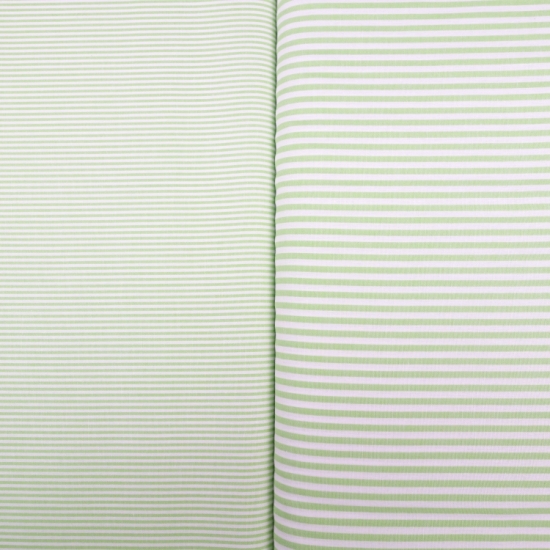 Stillkissen-Bezug 185cm - Streifen grün/weiß