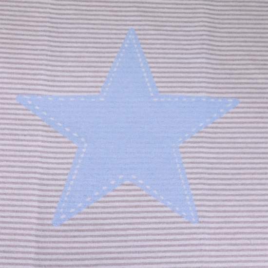 Fussenegger Babydecke Juwel 626520 "Stern" hellblau/natur