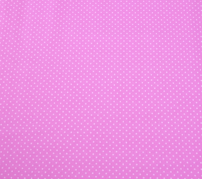 Babydecke Bio-Plüsch in pink mit weißen Punkten