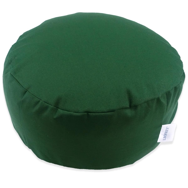 Leofrey Yogakissen uni tannengrün