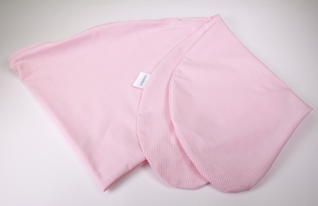 Stillkissen-Bezug 185cm - Streifen rosa/weiß