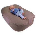 Leofrey Babynest-Kuschelkissen in uni rehbraun