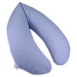 Stillkissen 185 cm - Waffelpiqué rauchblau